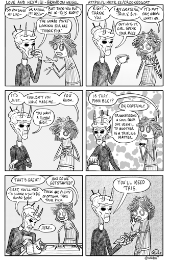 Love and Hex #131. Full transcript at http://crookedgoat.ca