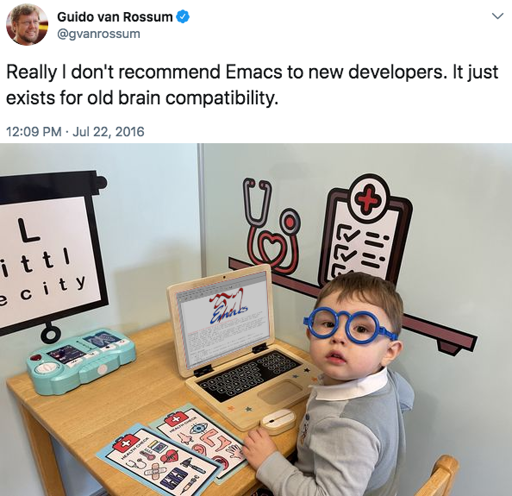 Emacs just for old brain, wat