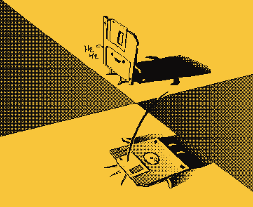 floppy falls over and fucking dies