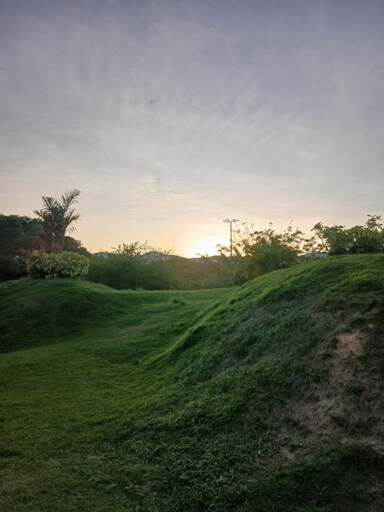 small grassy hills