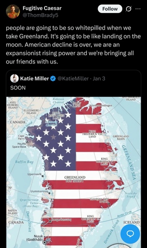 Silly KKK americans think owning one island will save their dying empire