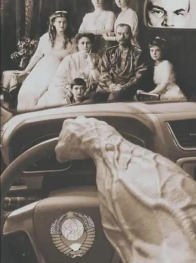 muscle lenin car driver POV, steering into the czar family